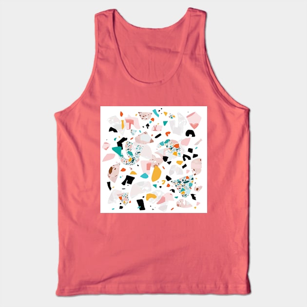 Mixed Mess I. / Collage, Terrazzo, Colorful Tank Top by matise